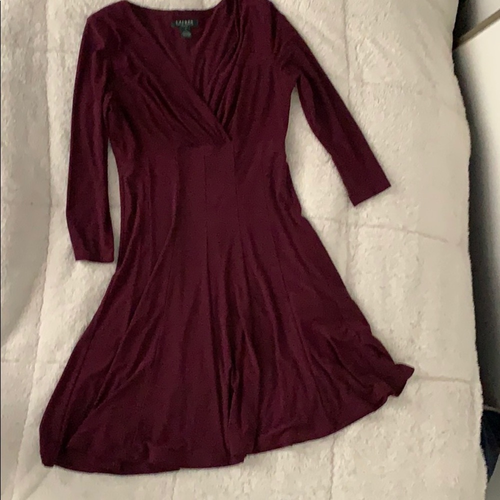 Purple Lauren Ralph Lauren Cocktail Dress